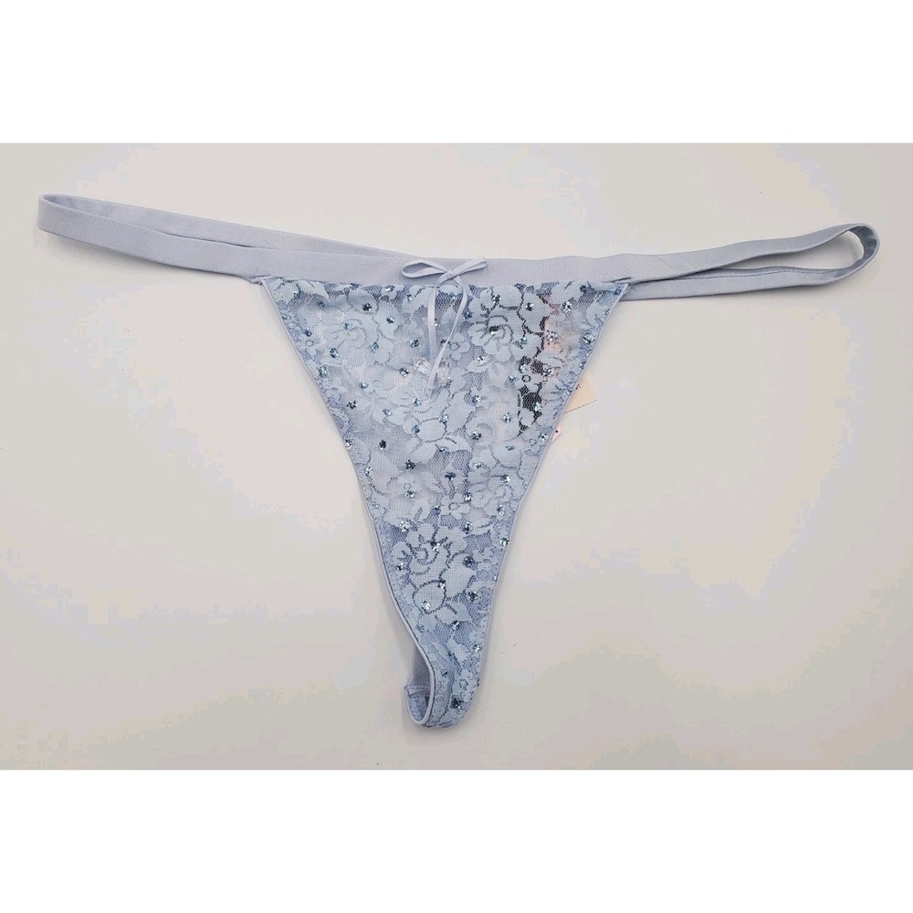 NEW Victoria's Secret VTG Sexy Little Things Lace V-String Thong Panty Sz Large